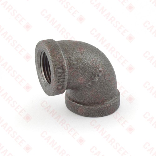3/8" Black 90° Elbow (Imported)