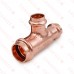 3/4" x 1/2" x 1/2" Press Copper Tee, Imported
