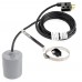 Wide Angle Float w/ Piggyback Plug for Liberty LE series Sewage Pumps, 230V, 13A max (up to 1 HP), 10ft cord