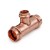 3/4" x 3/4" x 1/2" Press Copper Tee, Imported