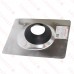 4" Pipe, No-Calk Pitched Roof Flashing, Aluminum, 12" x 15" base