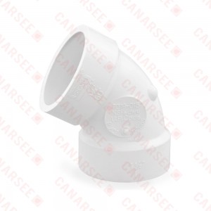 1-1/2" PVC DWV 60° Elbow