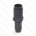 1" x 3/4" Barbed Insert PVC Reducing Coupling, Sch 40, Gray
