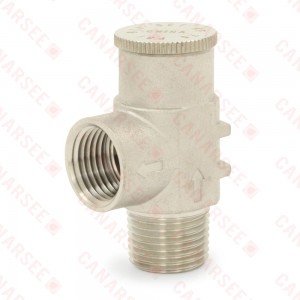 1/2" MPT, 304 St. Steel Pressure Relief Valve 75 psi (Lead-Free)..