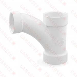 2" x 2" x 1-1/2" PVC DWV Wye and 45° Elbow Combo