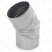 5" Galvanized 90° Adjustable Flue Elbow, 26 GA..