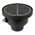FinishLine Adjustable Floor Drain Complete Assembly, Round, Ductile Iron, 3" Cast Iron No-Hub