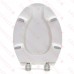 Bemis 2L2150T (White) 2" Lift Medic-Aid Plastic Elongated Toilet Seat w/ DuraGuard, Heavy-Duty