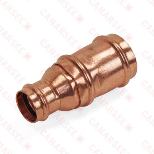 1-1/2" x 1" Press Copper Reducing Coupling, Made in the USA