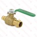 1/2" PEX Expansion x Press Brass Ball Valve, Full Port (Lead-Free)..