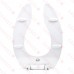 Bemis 1655CT (White) Commerical Plastic Elongated Toilet Seat w/ Check Hinges, Extra Heavy-Duty