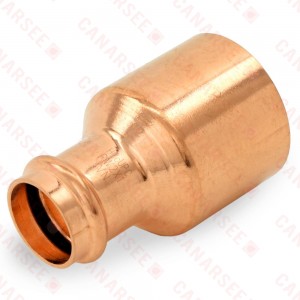 2" FTG x 1" Press Copper Reducer, Imported