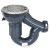 WeldOne 2" PVC Integral Trap Floor Drain w/ Round Stainless Steel Strainer & Ring