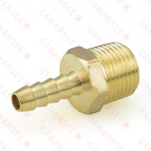 1/4” Hose Barb x 3/8” Male Threaded Brass Adapter 