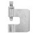 3/8” Galvanized Steel C-Clamp w/ Locknut