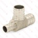 3/4" PEX x 1/2" x 3/4" PEX 304 St. Steel Reducing Tee (Lead-Free)..