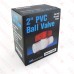 2” PVC Ball Valve, FPT Threaded, Sch. 40/80
