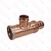 3" x 2-1/2" x 2-1/2" Press Copper Tee, Made in the USA