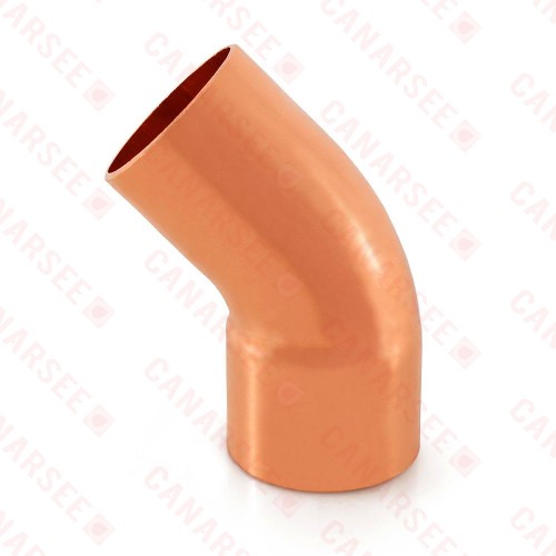 1-1/4” Copper, 45° Street Elbow