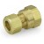 3/8" OD No Tube Stop x 1/2" FIP Threaded Compression Adapter, Lead-Free